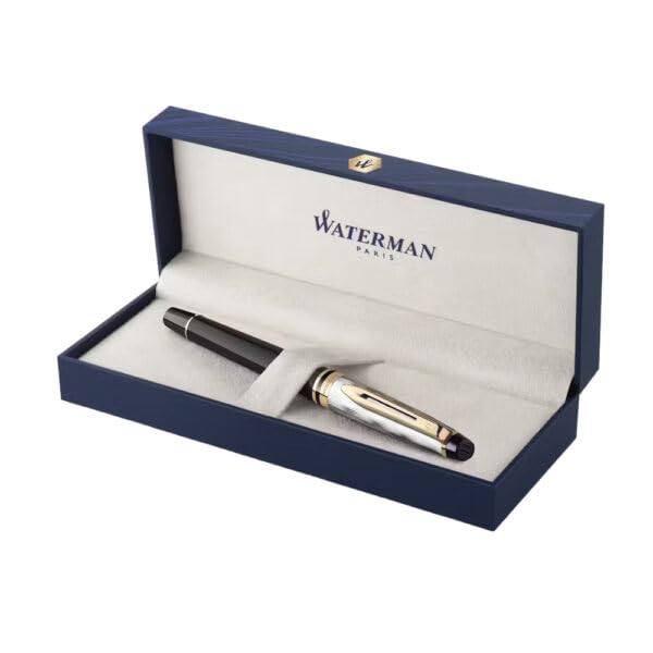 Waterman  Expert Reflections of Paris Gold Trim Fountain Pen 8901198923220