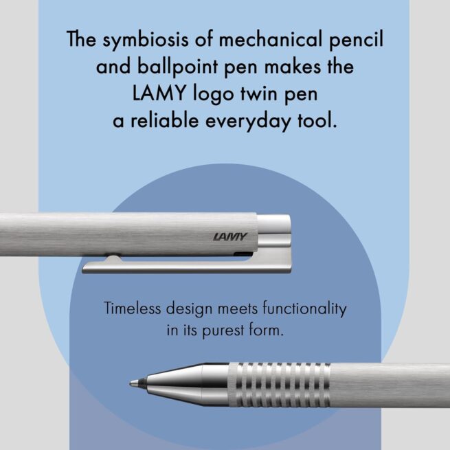 LAMY logo twin pen brushed 606 Multi Function-Twin pen 606