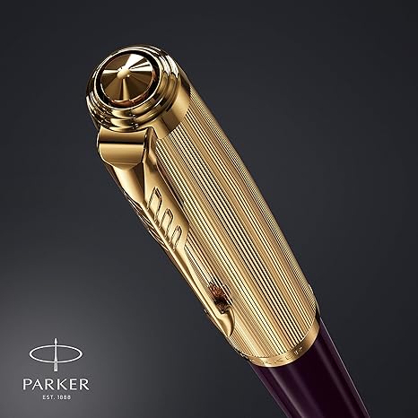 Parker 51 Deluxe Plum Gold Trim Fountain Pen 2123517