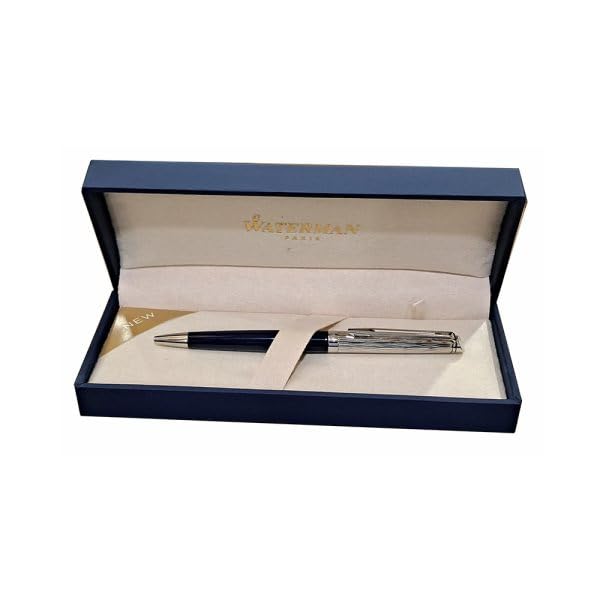 Waterman Hémisphère L’Essence Du Bleu Chrome Trim Ballpoint Pen 8901198913559