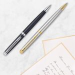 Waterman Hémisphère Stainless Steel Gold Trim Ballpoint Pen ‎3501170920374