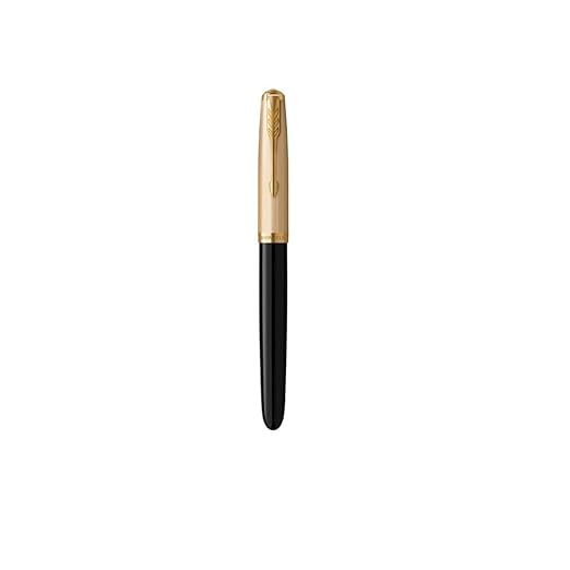 Parker 51 Black Gold Trim Fountain Pen 9000032287