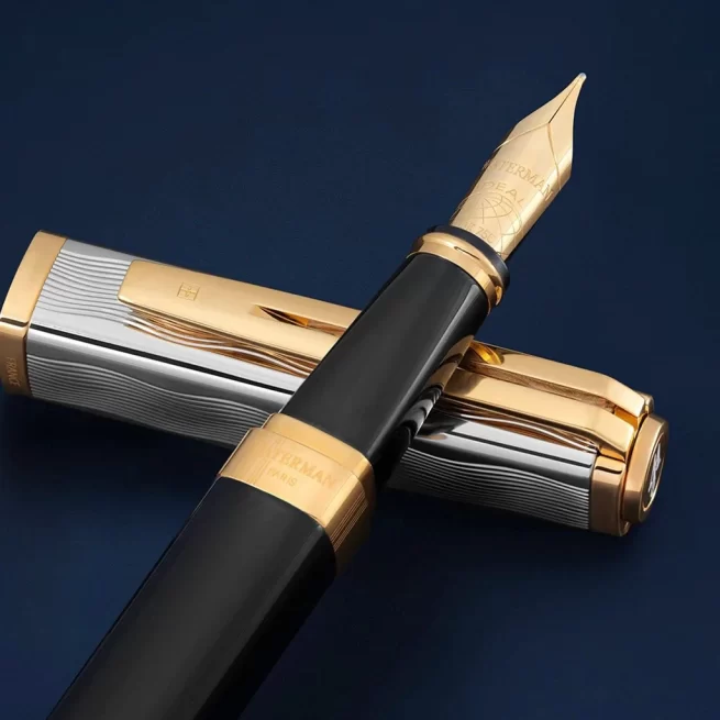 Waterman Exception Reflections of Paris Gold Trim Fountain Pen 9000037259