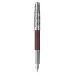 Parker Sonnet Metal & Red Lacquer Chrome Trim Fountain Pen