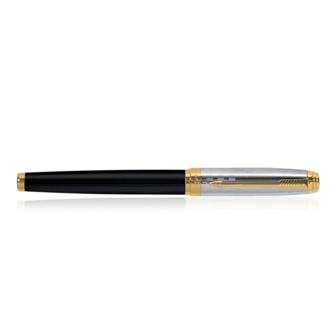 Parker Ambient Deluxe Black Gold Trim Rollerball Pen 9000014113