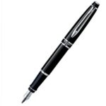Waterman Expert MARS BLACK CHROME TRIM FOUNTAIN PEN 8901198922025