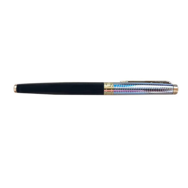Parker Aster Contemporary Black & Chrome – Gold Trim Rollerball Pen 8902298161352