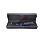 Parker Aster Contemporary Black & Chrome – Gold Trim Rollerball Pen 8902298161352