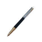 Parker Aster Contemporary Black & Chrome – Gold Trim Rollerball Pen 8902298161352