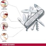 Victorinox Climber Silvertech 91 Mm Silver Translucent Swiss Army knife 1.3703.T7