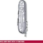 Victorinox Climber Silvertech 91 Mm Silver Translucent Swiss Army knife 1.3703.T7