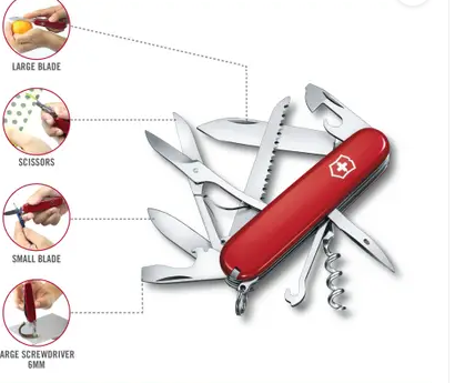 Victorinox Huntsman 91 mm Red Swiss Army knife 1.3713