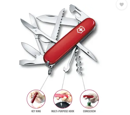 Victorinox Huntsman 91 mm Red Swiss Army knife 1.3713