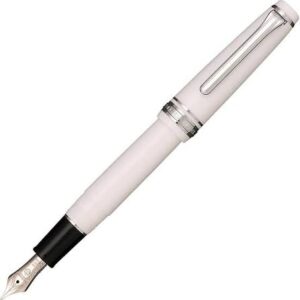 Sailor Professional Gear White Rhodium Trims 14K-M Fountain Pen.